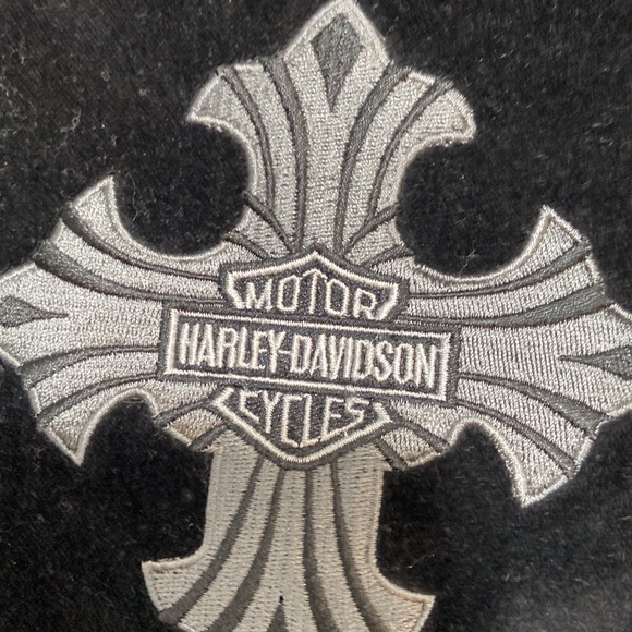 VINTAGE ~ HARLEY-DAVIDSON | Black Women’s Vest. Size Medium - Picture 6 of 6